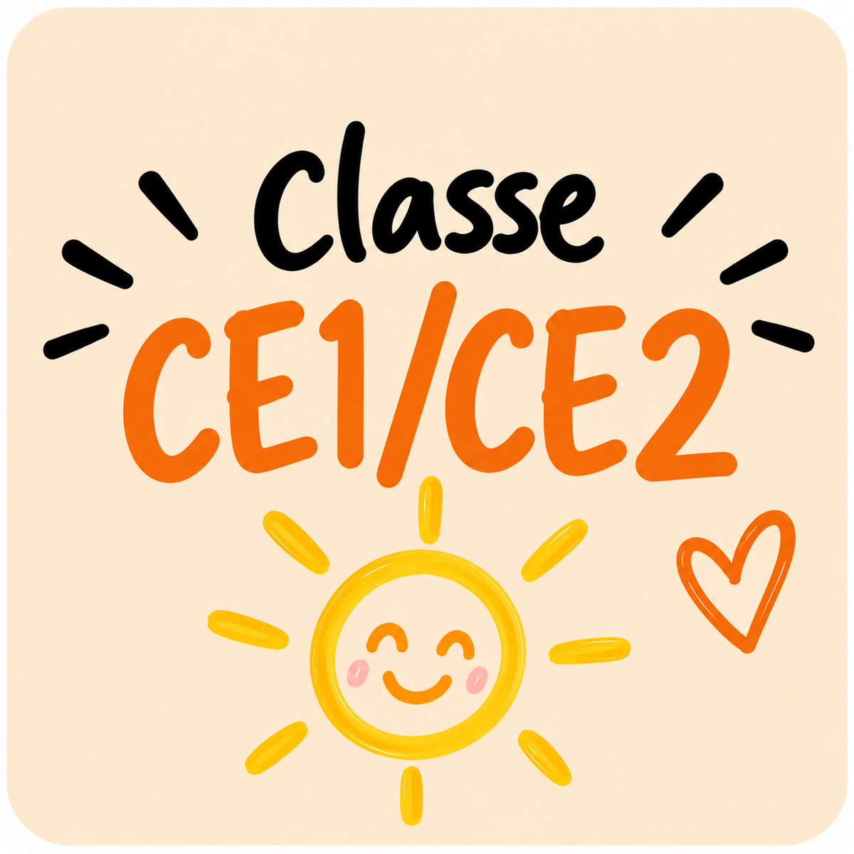 Classe de CE1/CE2