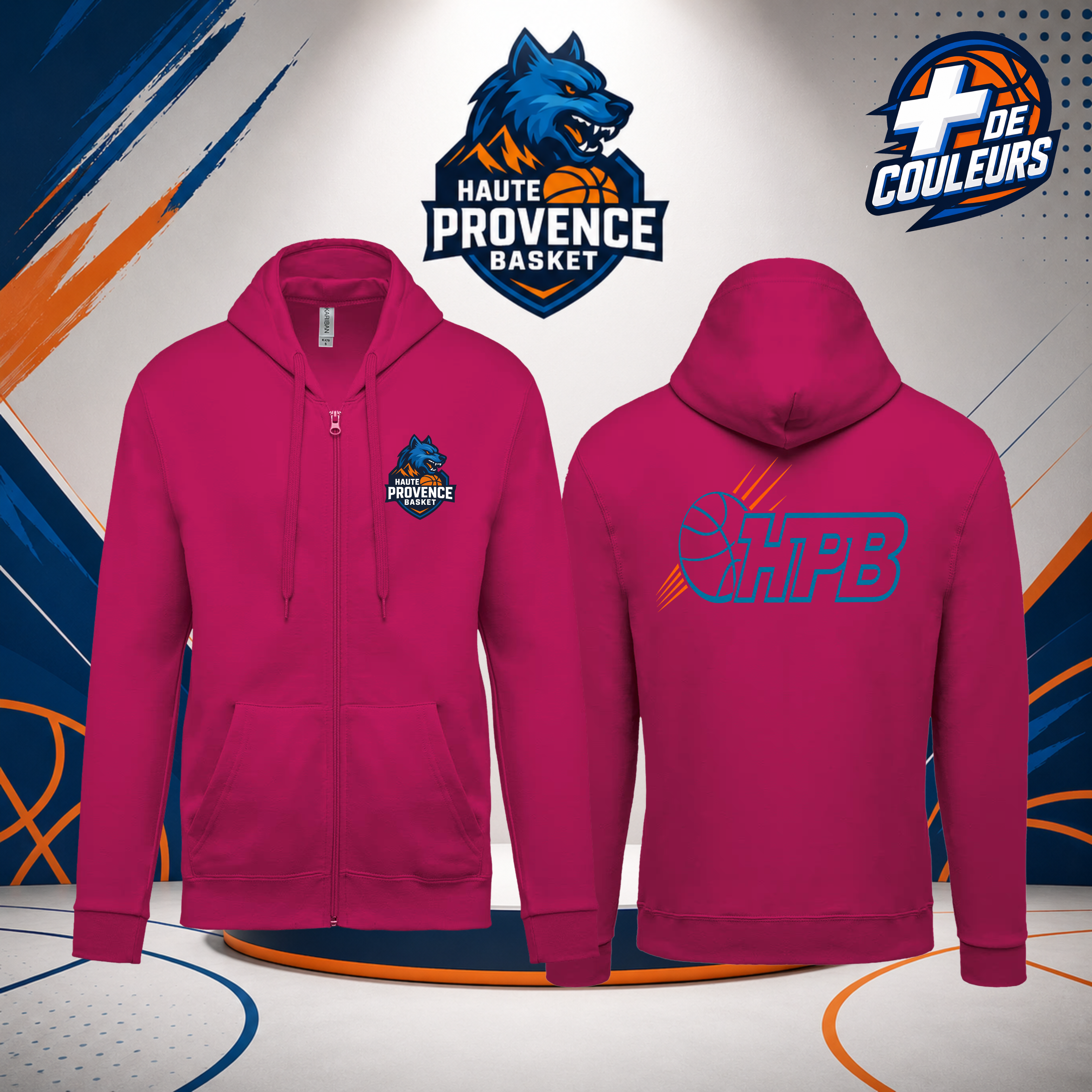 Sweat zippé adulte - HPB