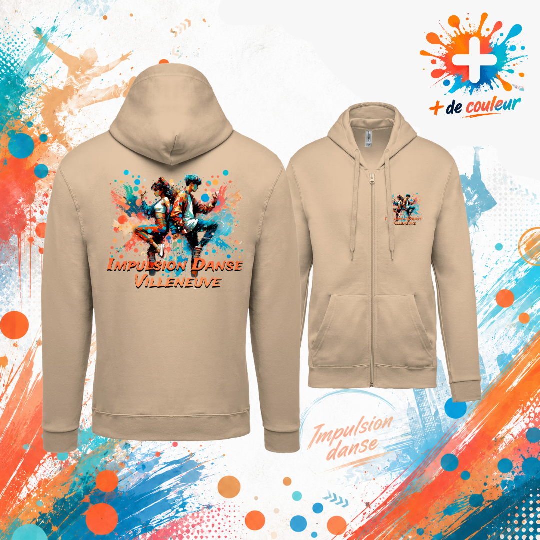 Sweat zippé Adulte - Impulsion Danse