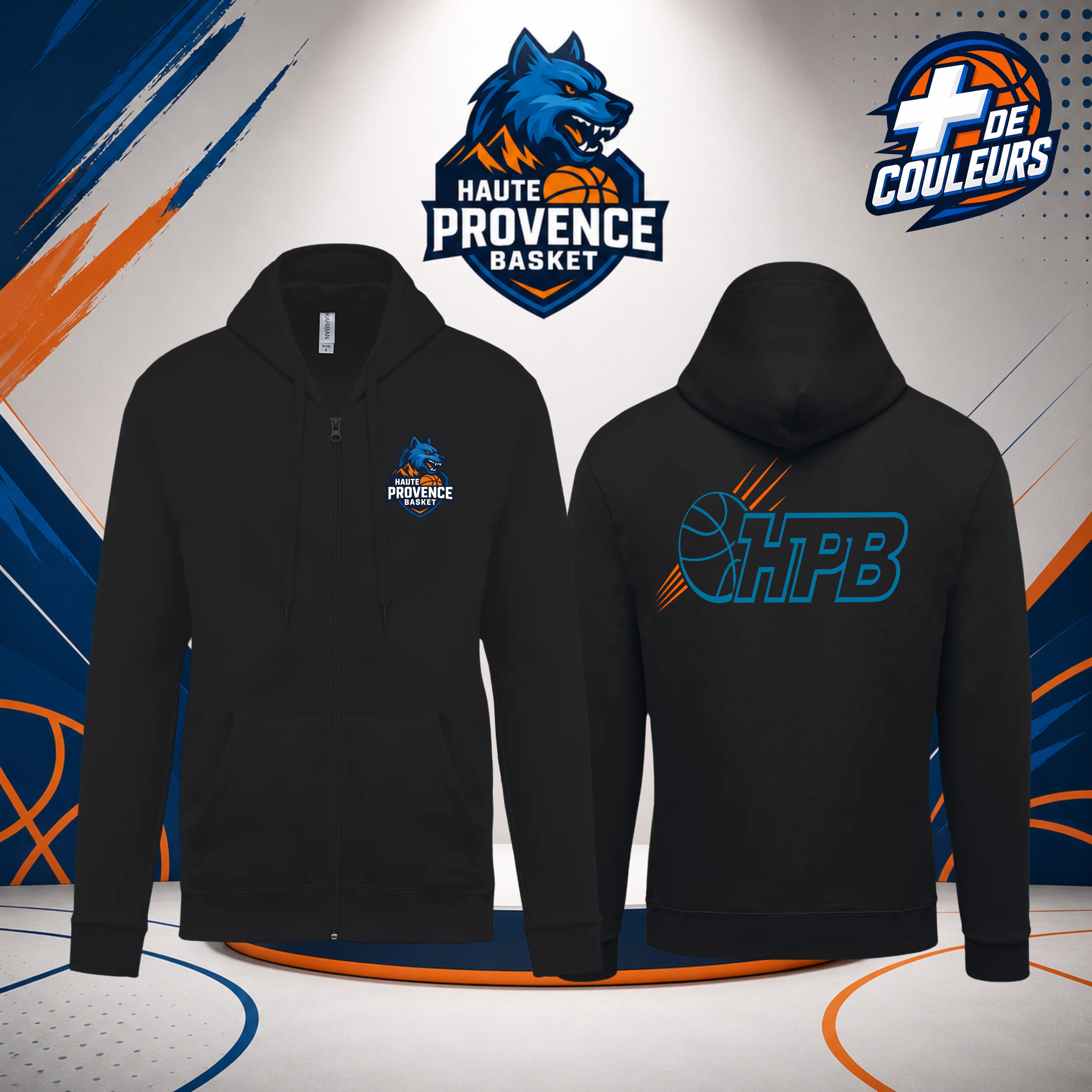 Sweat zippé adulte - HPB