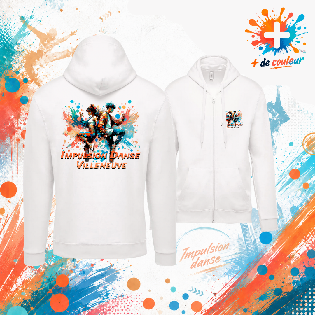 Sweat zippé Adulte - Impulsion Danse