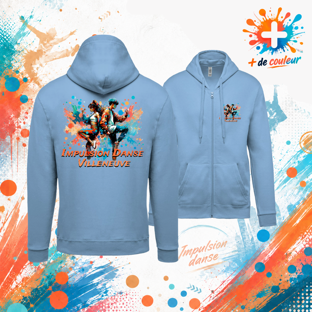 Sweat zippé Adulte - Impulsion Danse