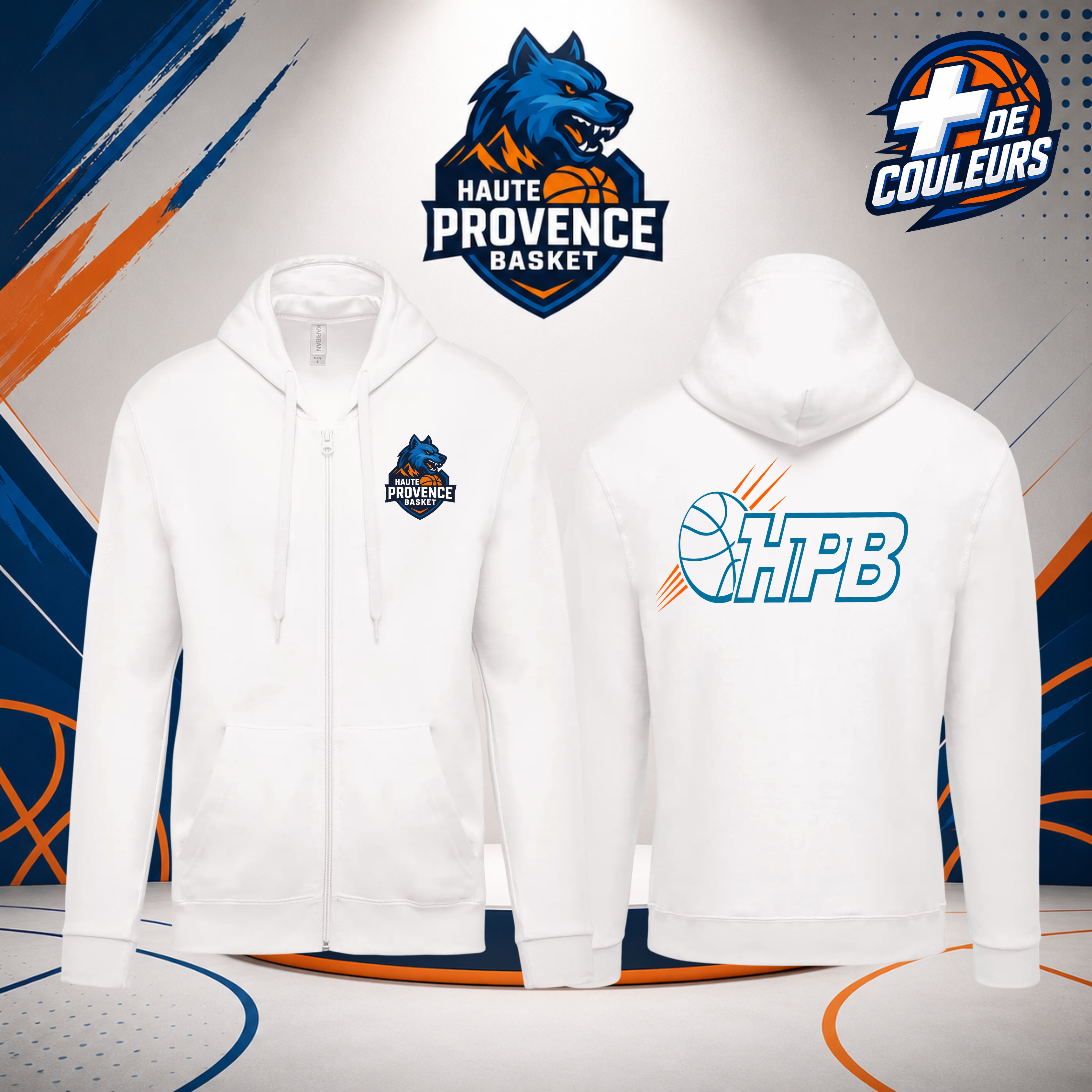 Sweat zippé adulte - HPB
