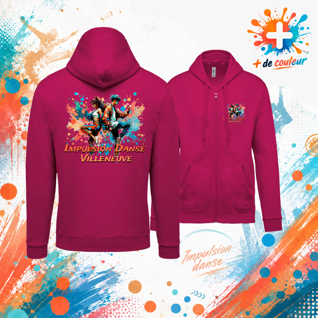 Sweat zippé Adulte - Impulsion Danse