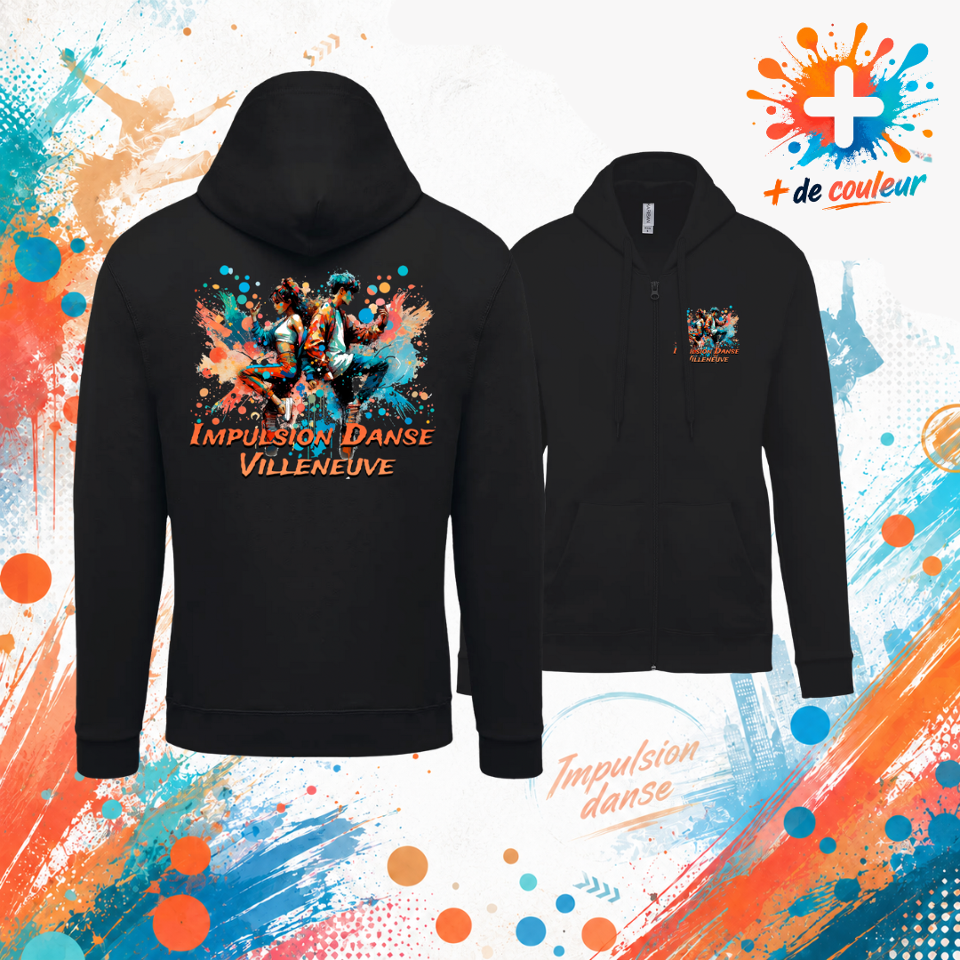 Sweat zippé Adulte - Impulsion Danse